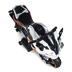 Babyhug CBR Rechargeable EV Battery Operated Ride On Bike with Music & LED Lights - Yellow