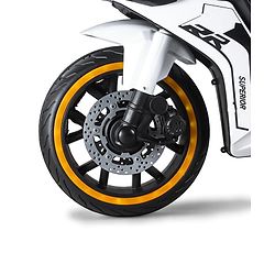 Babyhug CBR Rechargeable EV Battery Operated Ride On Bike with Music & LED Lights - Yellow