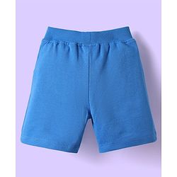 Babyhug Single Jersey Knit Sleeveless Tank T-Shirt & Shorts Set with Tiger Print - Blue