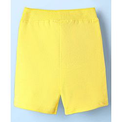 Babyhug Single Jersey Knit Sleeveless Tank T-Shirt & Shorts Set with Jungle Print - Yellow