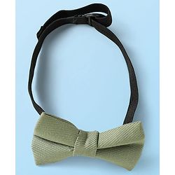 Babyhug Woven Full Sleeves Solid Color Pleated Shirt & Trouser Set with Bow & Suspender - White & Green