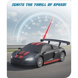 Babyhug 1:24 C-Type Rechargeable Remote Control Racing Car BIS Certified - Black