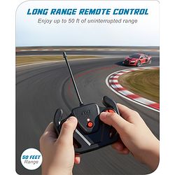Babyhug 1:24 C-Type Rechargeable Remote Control Racing Car BIS Certified - Black