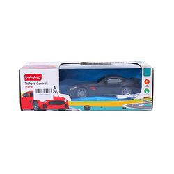 Babyhug  1:24 C-Type Rechargeable Remote Control Racing Car - Black| Gifting Option| Toy for 4+ years Boys & Girls| BIS Certified| 50ft Remote Range
