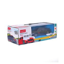 Babyhug  1:24 C-Type Rechargeable Remote Control Racing Car - Black| Gifting Option| Toy for 4+ years Boys & Girls| BIS Certified| 50ft Remote Range