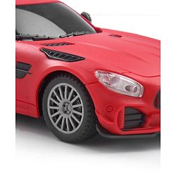 Babyhug  1:24 C-Type Rechargeable Remote Control Racing Car - Black| Gifting Option| Toy for 4+ years Boys & Girls| BIS Certified| 50ft Remote Range