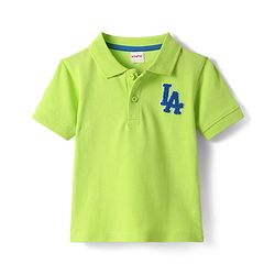 Babyhug Single Jersey Knit Half Sleeves T-Shirt & Shorts Set with Tropical Theme Print & Suspender - Limegreen