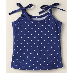 Babyhug 100% Cotton Single Jersey Knit Slips With Stripes & Floral Print Pack Of 3 - Red Navy Blue & White