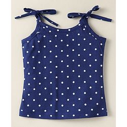 Babyhug 100% Cotton Single Jersey Knit Slips With Stripes & Floral Print Pack Of 3 - Red Navy Blue & White