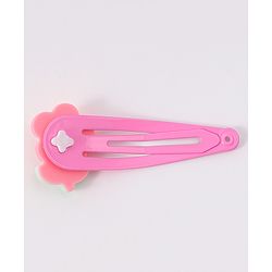 Babyhug Snap Clips with Floral Applique Pack of 6 - Multicolor