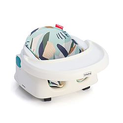 Babyhug 4 in 1 Convertible High Chair with Adjustable Height & Comfortable Seat - White