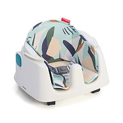 Babyhug 4 in 1 Convertible High Chair with Adjustable Height & Comfortable Seat - White