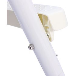 Babyhug 4 in 1 Convertible High Chair with Adjustable Height & Comfortable Seat - White