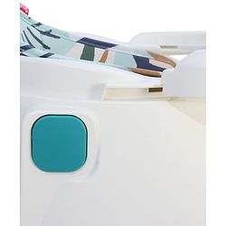 Babyhug 4 in 1 Convertible High Chair with Adjustable Height & Comfortable Seat - White