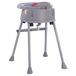 Babyhug 4 in 1 Convertible High Chair with Adjustable Height & Comfortable Seat - White