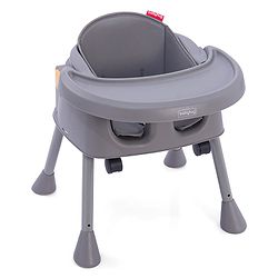 Babyhug 4 in 1 Convertible High Chair with Adjustable Height & Comfortable Seat - White