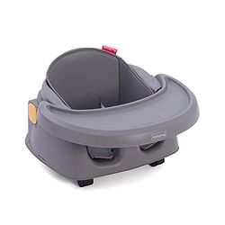 Babyhug 4 in 1 Convertible High Chair with Adjustable Height & Comfortable Seat - White