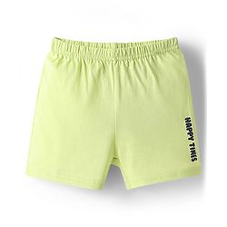 Babyhug 100% Cotton Single Jersey Knit Sleeveless Sando & Shorts Set With Stripes - Light Green
