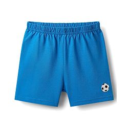 Babyhug 100% Cotton Single Jersey Knit Sleeveless Sando & Shorts Set With Stripes - Blue & Lime
