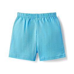 Babyhug 100% Cotton Single Jersey Knit Sleeveless Sando & Shorts Set With Dino Print - White & Light Blue
