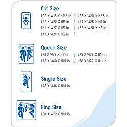 Babyhug 100% Cotton Waterproof Fitted Mattress Protector Cover - Grey