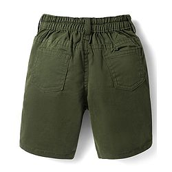 Babyhug Cotton Woven Half Sleeves Checkered Shirt & Shorts Set - Green