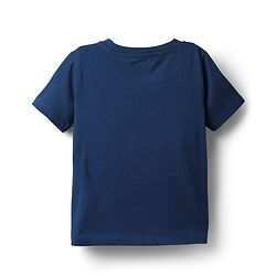Babyhug Cotton Knit Half Sleeves T-Shirts With I Have Super Power Text Graphics Pack Of 2 - Navy Blue & Yellow