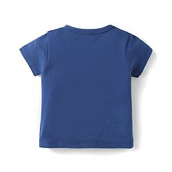 Babyhug 100% Cotton Interlock Knit Front Open jhabla With Animal Print Pack Of 3 - Navy Blue & Yellow