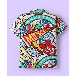 Babyhug Disney Single Jersey Knit Half Sleeves Shirt & T-Shirt With Mickey Mouse Print - Multicolor