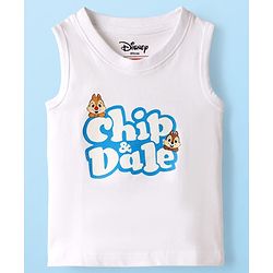 Babyhug Disney Cotton Knit Half Sleeves Shirt & T-Shirt With Chip N' Dale Print - Navy Blue