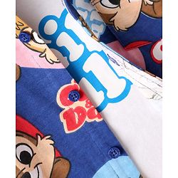 Babyhug Disney Cotton Knit Half Sleeves Shirt & T-Shirt With Chip N' Dale Print - Navy Blue