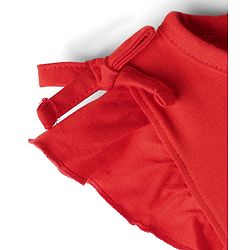 Babyhug Disney Single Jersey Knit Frill Sleeve T-Shirt & Short With Chip N Dale Graphics - Red & Blue