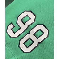 Babyhug Cotton Terry Knit Mid Thigh Shorts With Number Print - Green