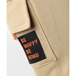 Babyhug Cotton Terry Knit Mid Thigh Solid Shorts - Khaki