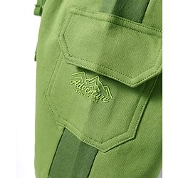 Babyhug Terry Knit Mid Thigh Length Cut & Sew Adventure Text Printed Shorts With Side Pockets - Green