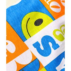 Babyhug Cotton Knit Mid Thigh Shorts with Text Print Pack of 3 - Coral White & Blue
