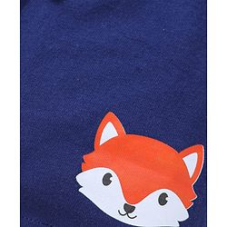 Babyhug Single Jersey Knit Mid Thigh Shorts with Stripes & Animal Print Pack Of 3 - Navy Blue & Red