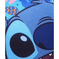 Babyhug Disney Cotton Blend Knit Baseball Cap With Stitch Print Blue - Diameter 50 cm