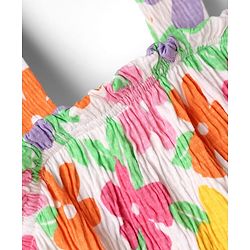Babyhug Single Jersey Knit Sleeveless Top & Shorts with Floral Print - Pink