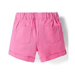 Babyhug Single Jersey Knit Half Sleeves Fruits Printed Top & Woven Stretch Twill Shorts Set - Green & Pink