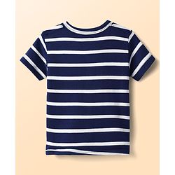 Babyhug 100% Cotton Antibacterial Front Open Half Sleeves Jhablas With Stripes & Nautical Theme Print Pack Of 3 - Multicolour