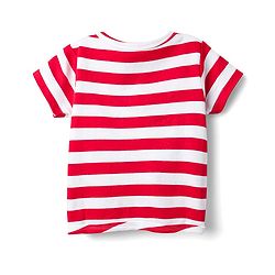 Babyhug 100% Cotton Knit Half Sleeves Antibacterial Striped & Animal Printed Front Open jhablas Pack of 3 - Navy Blue Red & White