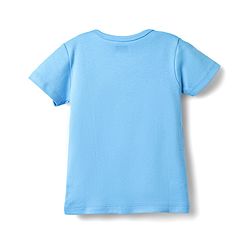Babyhug 100% Cotton Knit Half Sleeves Antibacterial Striped & Animal Printed Front Open jhablas Pack of 3 - Light Blue White & Yellow