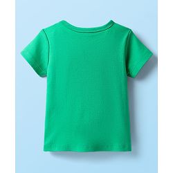Babyhug 100% Cotton Interlock Knit Half Sleeves Front Open jhabla with Animal Print Animal Print Pack of 3 - Green White & Blue