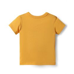 Babyhug 100% Interlock Knit Front Open Half Sleeves Antibacterial jhablas With Stripes & Dino Print Pack Of 3 - Yellow Blue & Light Blue
