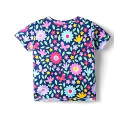 Babyhug 100% Cotton Antibacterial Front Open Half Sleeves jhabla With Polka Dots & Floral Print Pack Of 3 - Dark Pink Blue & Yellow