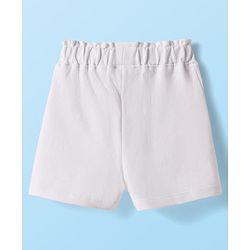 Babyhug Single Jersey Knit Sleeveless Floral Printed Top & Shorts Set - Lavender & White