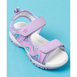 Cute Walk by Babyhug Sandals with Velcro Closure - Purple