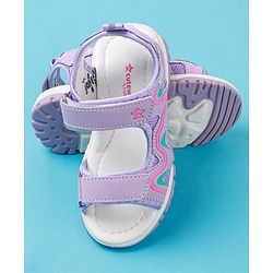 Cute Walk by Babyhug Sandals with Velcro Closure - Purple