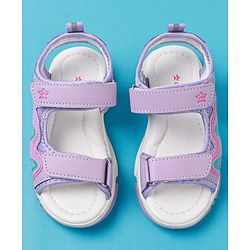 Cute Walk by Babyhug Sandals with Velcro Closure - Purple